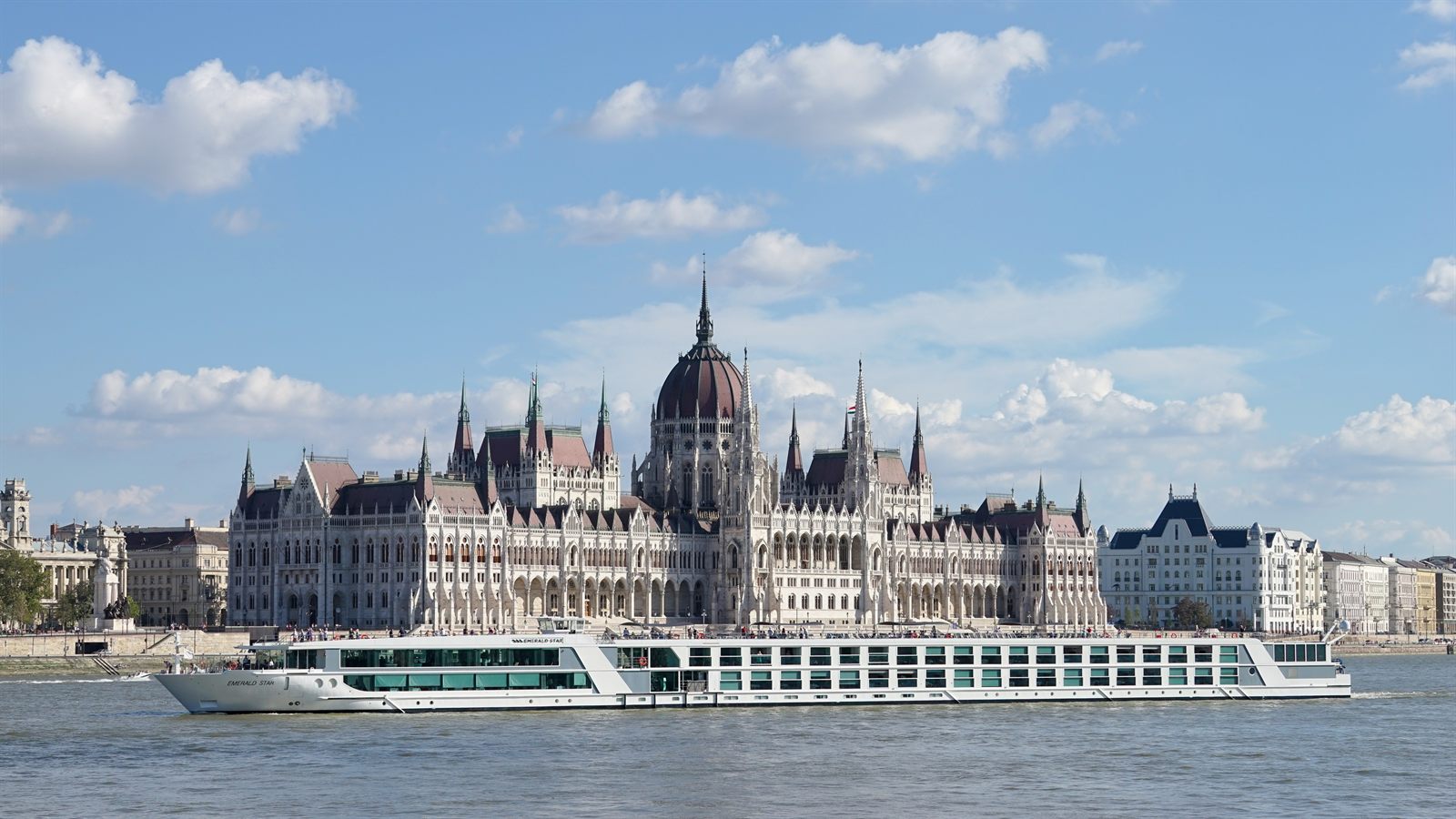 River ship passing the Hungarian Parliament